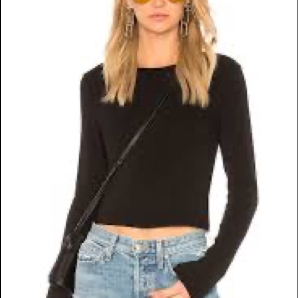 Stateside Ribbed Long Sleeve Crop
